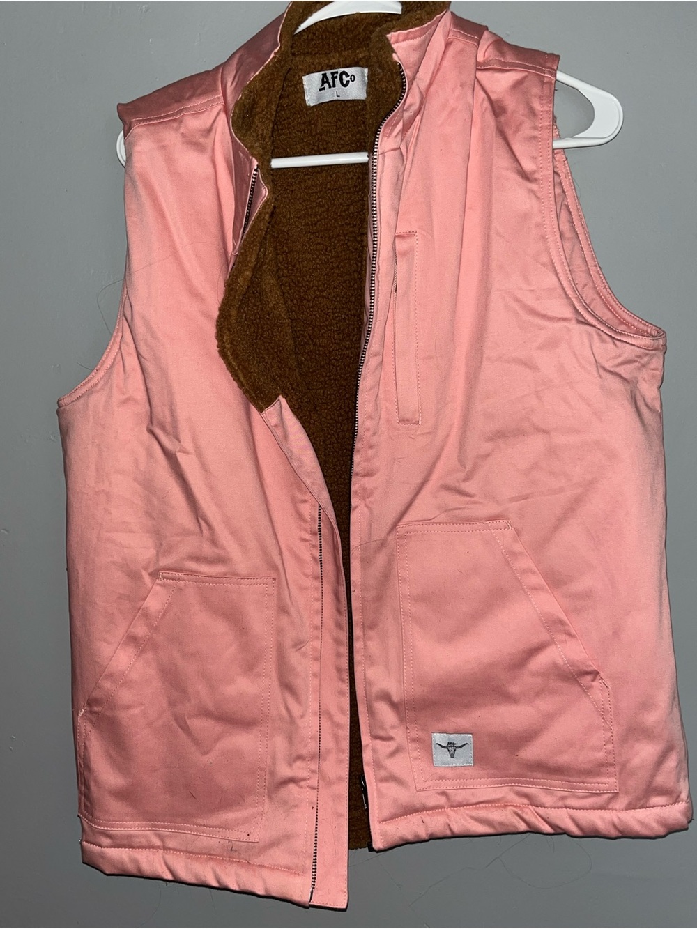 AFCo Women’s Pink Fleece-Lined Vest